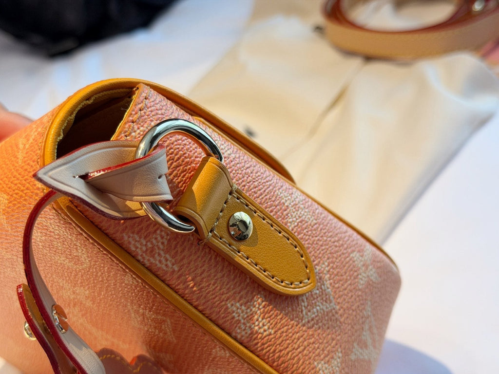 Louis Vuitton Curved-Flap Messenger Bag — detail