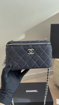 Chanel Quilted Denim Box Shoulder Bag — hero