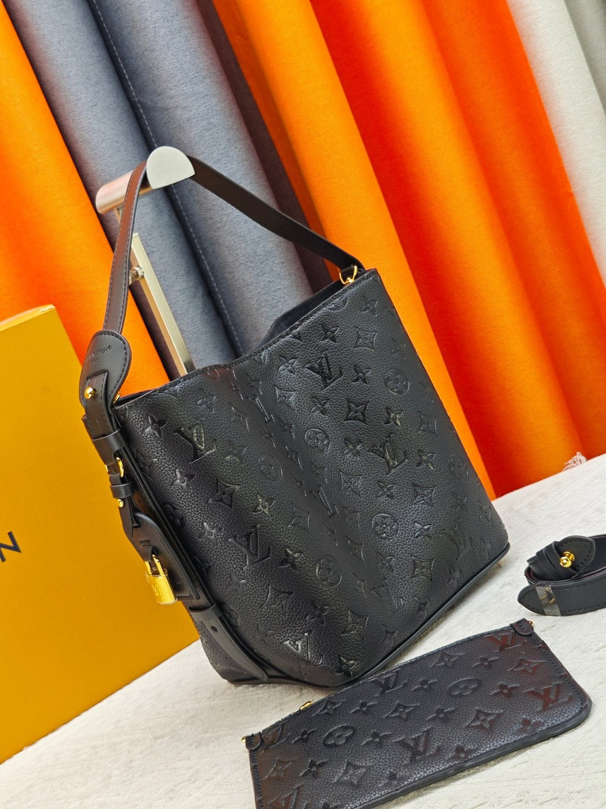 Louis Vuitton All In Monogram Bucket Bag — side