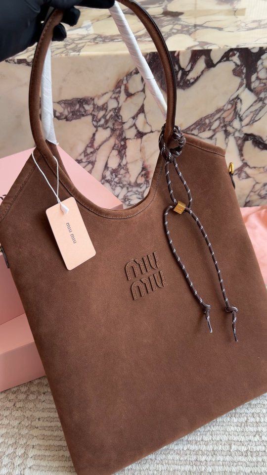 Miu Miu Curved-Opening Shoulder Tote — hero