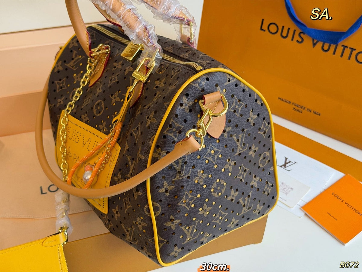 Louis Vuitton Speedy Monogram Boston Bag — side