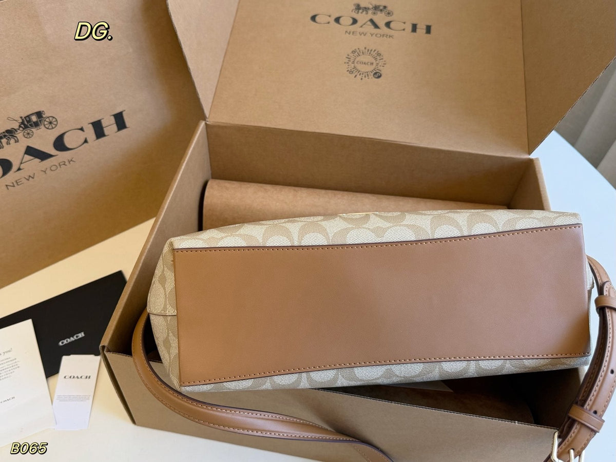 Coach Laurel Monogram Shoulder Bag — detail