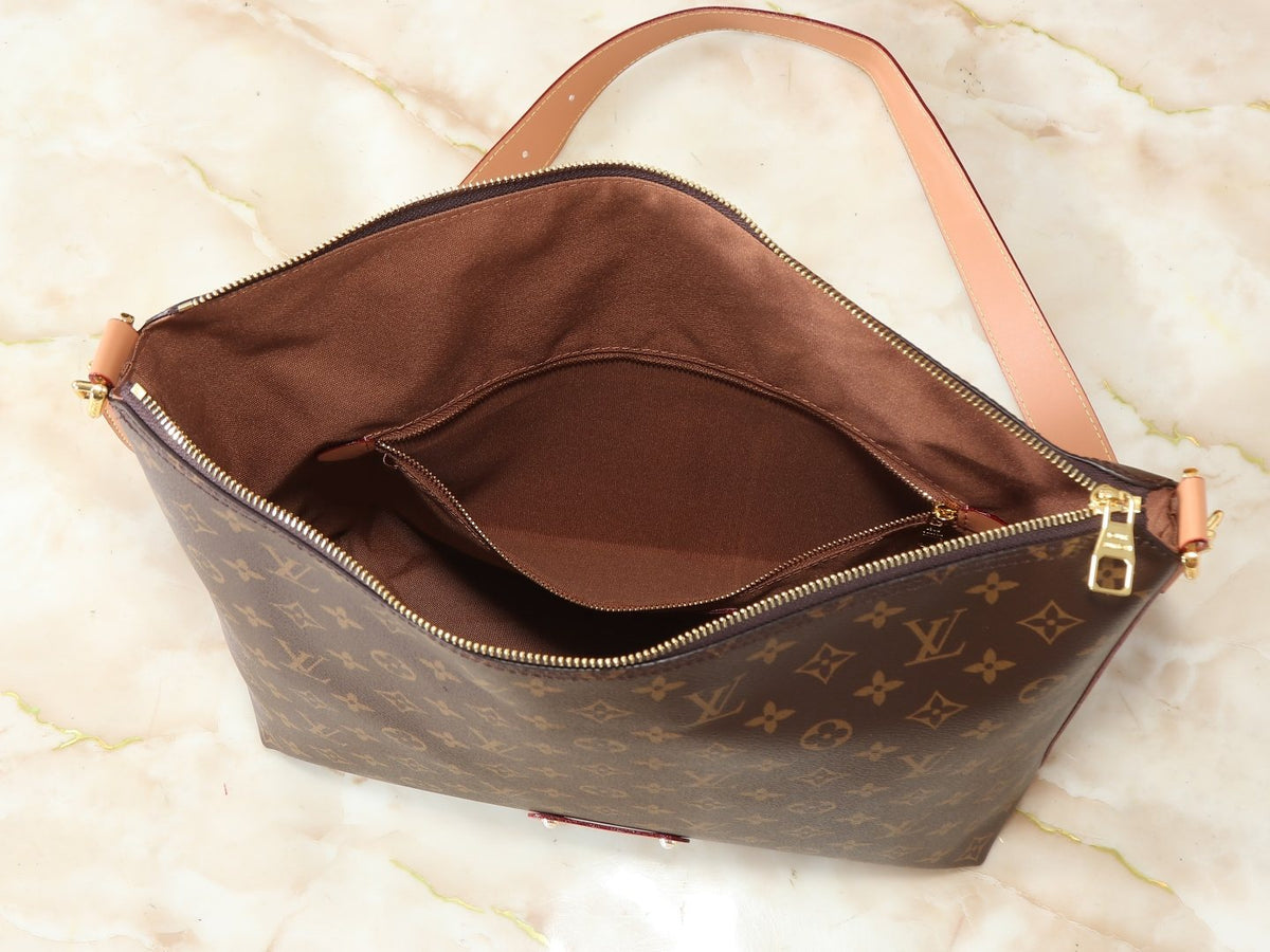 Louis Vuitton Vagabond Hobo Monogram Archive Bag — detail