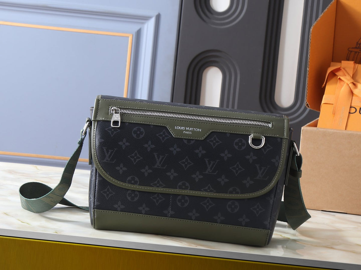 Louis Vuitton Courrier Monogram Eclipse Messenger Bag — hero