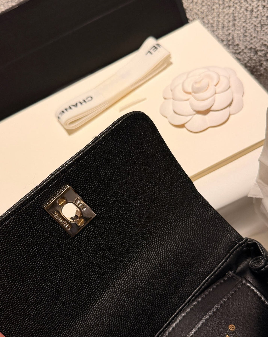 Chanel Mini Coco Handle Quilted Crossbody Bag — detail