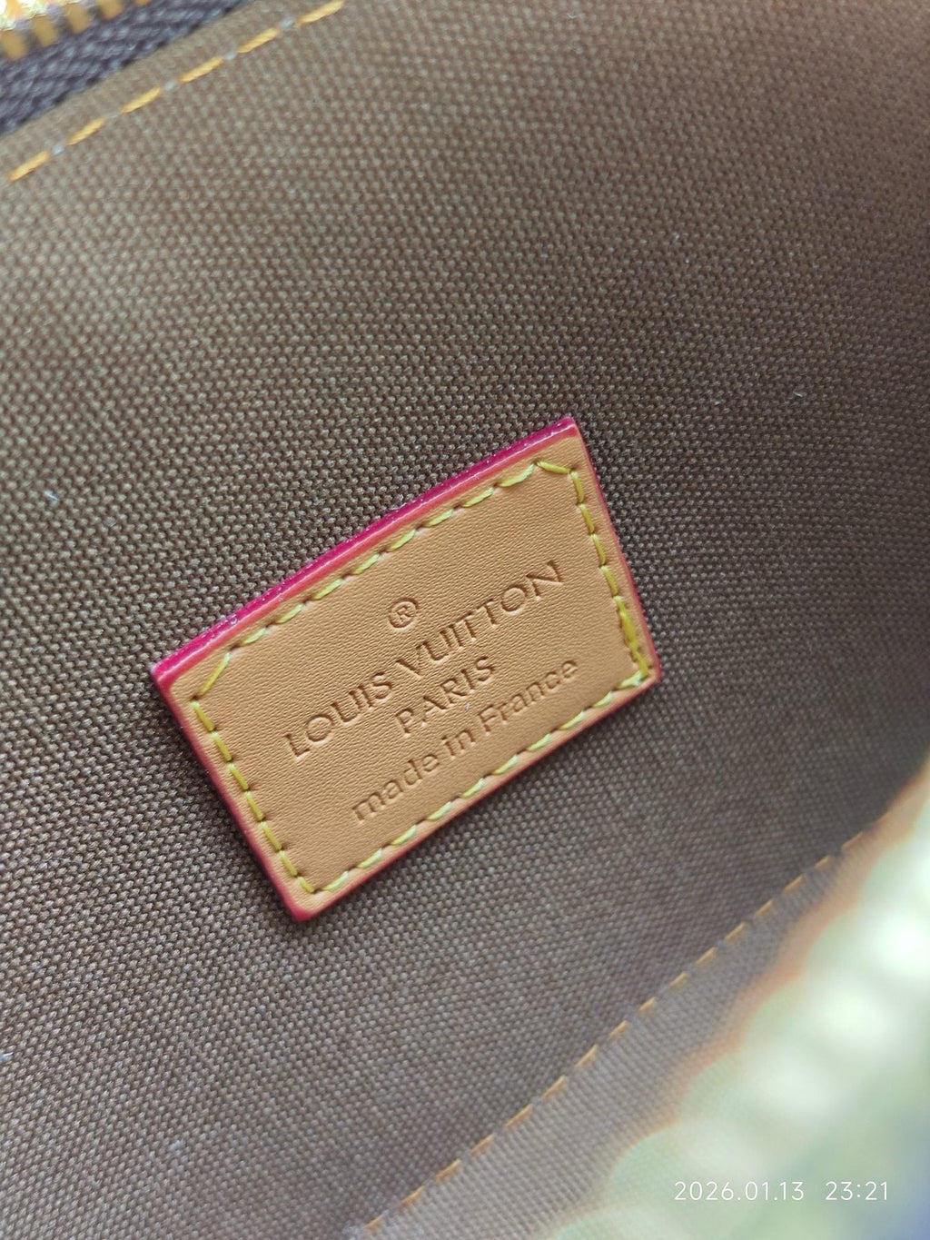 Louis Vuitton Nano Alma Monogram Top-Handle Bag — detail