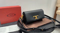 Tod's Black Accordion Flap Shoulder Bag — hero