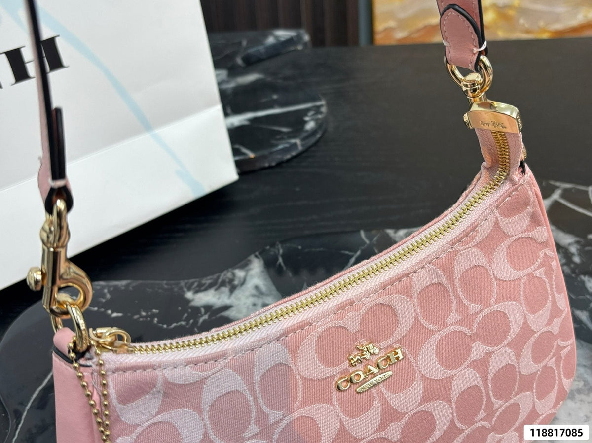 Coach Teri Pink Signature Shoulder Bag — detail