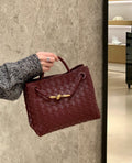 Bottega Veneta Andiamo Woven Tote Bag — hero