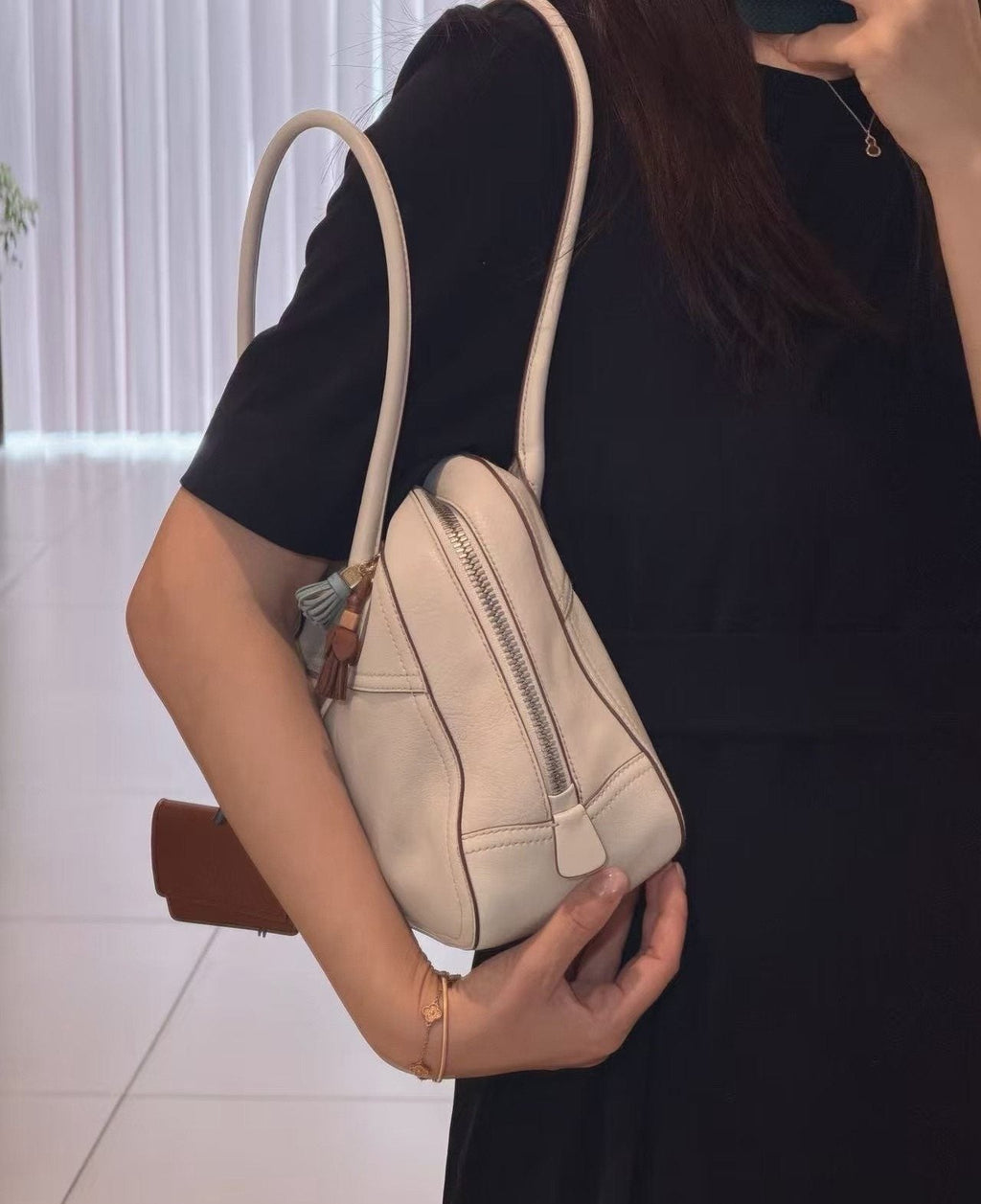 Miu Miu Vivant Bowling Bag — side