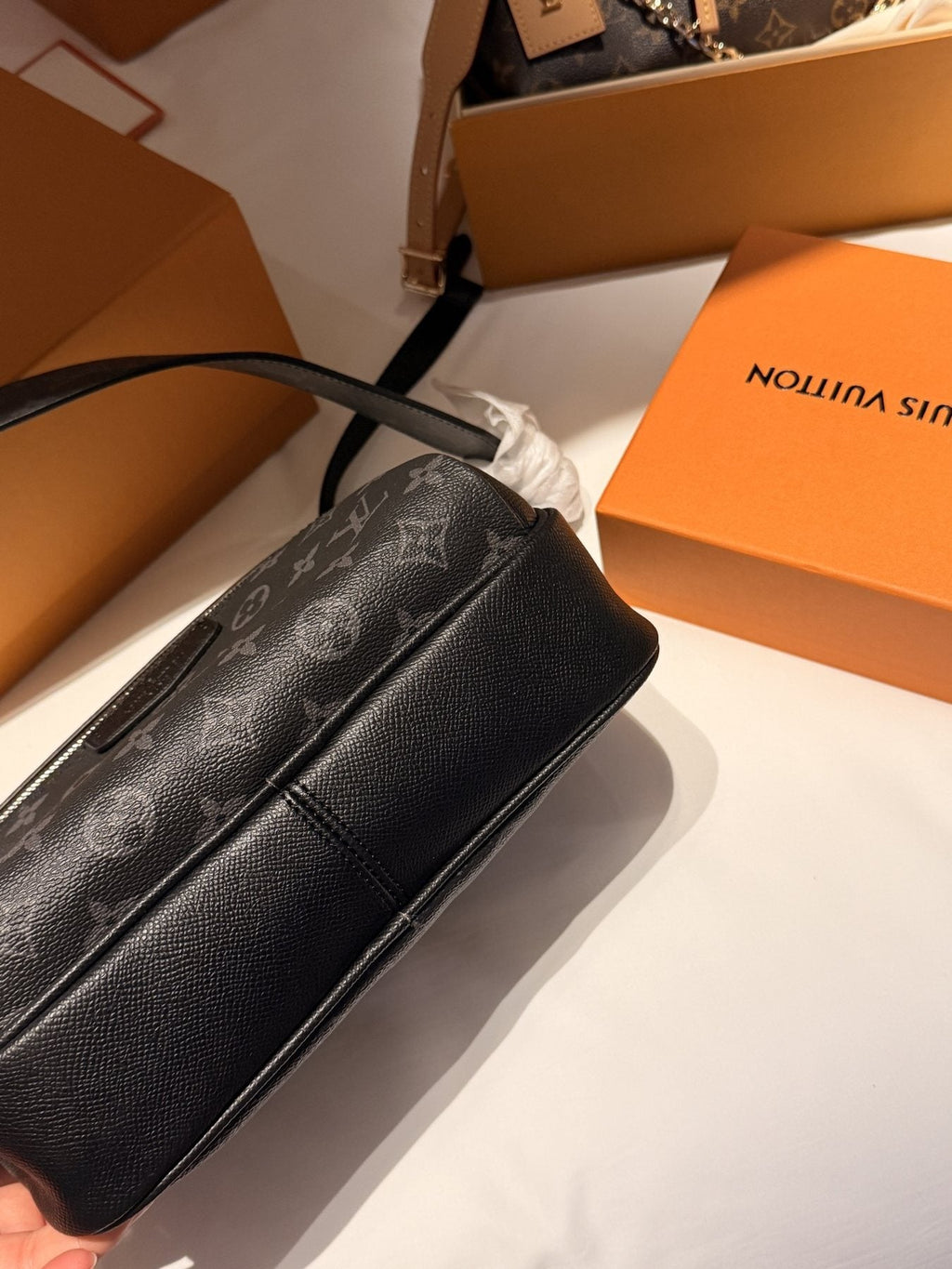 Louis Vuitton Outdoor Monogram Messenger Bag — side