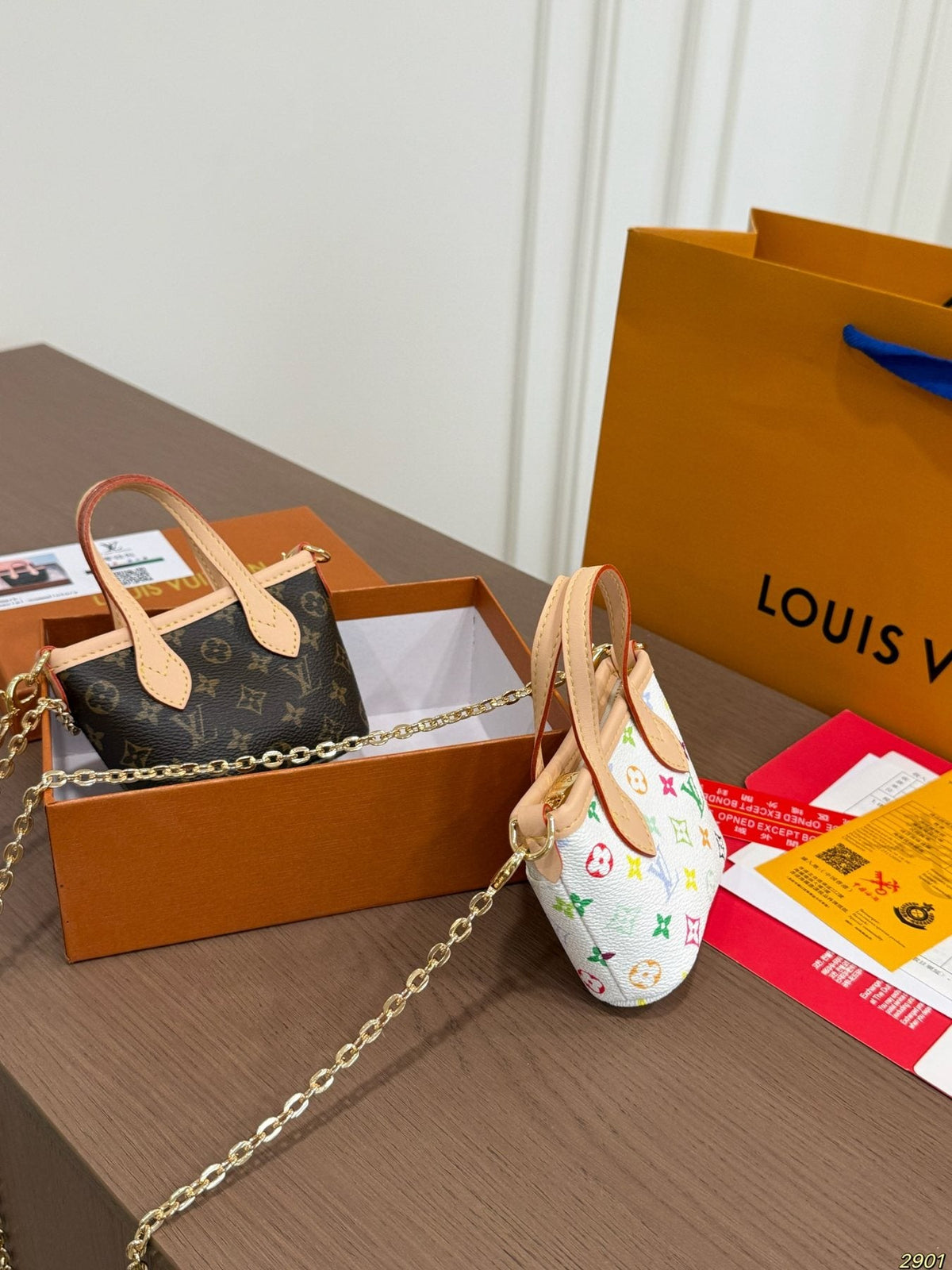 Louis Vuitton Nano Neverfull Monogram Mini Tote — comparison