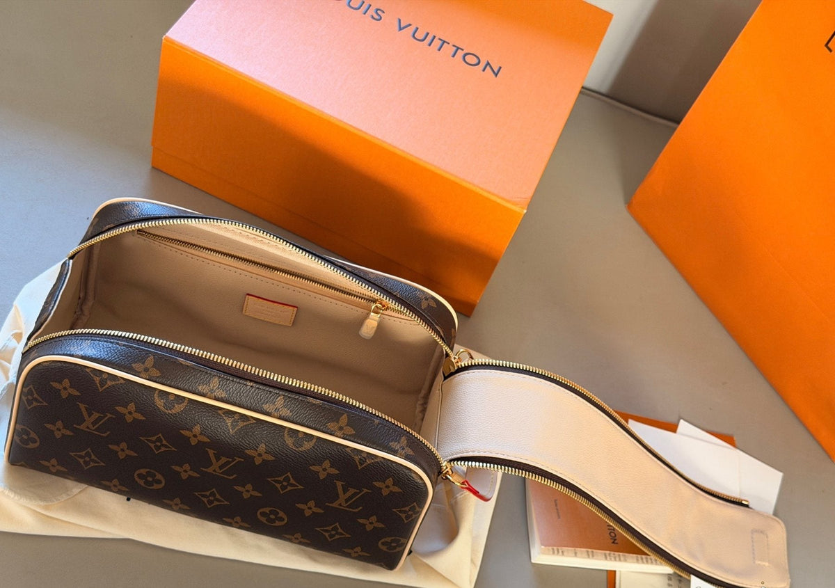 Louis Vuitton Monogram Double-Zip Toiletry Bag — detail