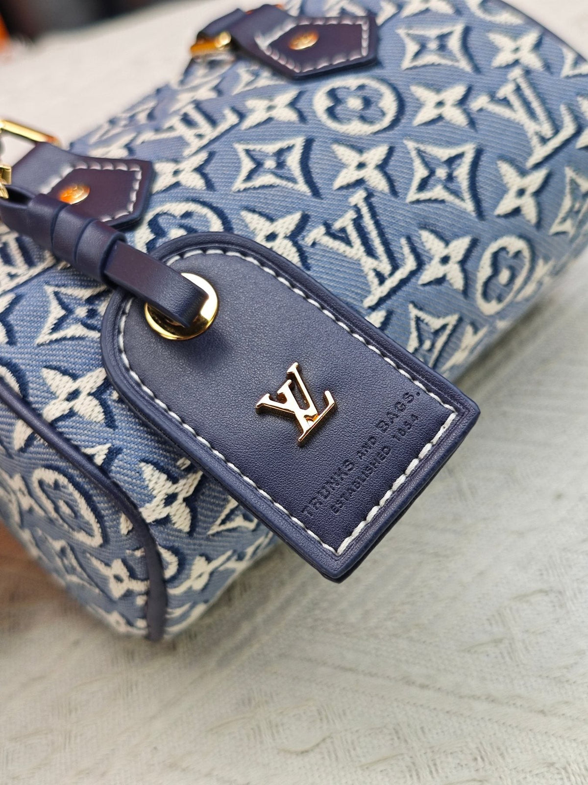 Louis Vuitton Nano Speedy Monogram Jacquard Bag — detail