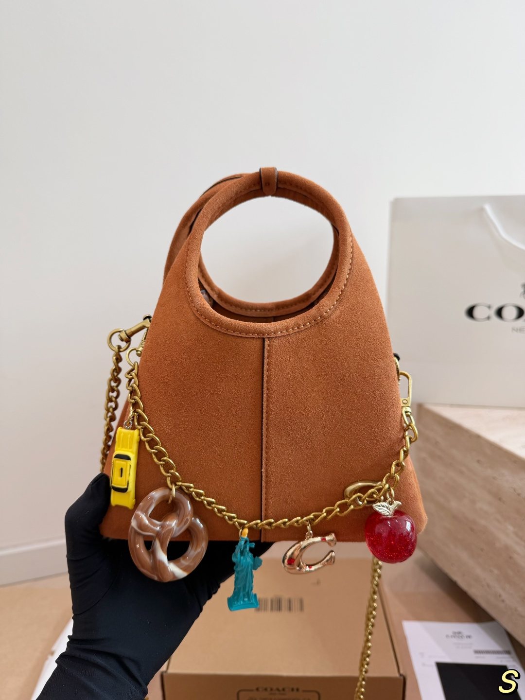 Coach Lana Charm Chain Handbag — model