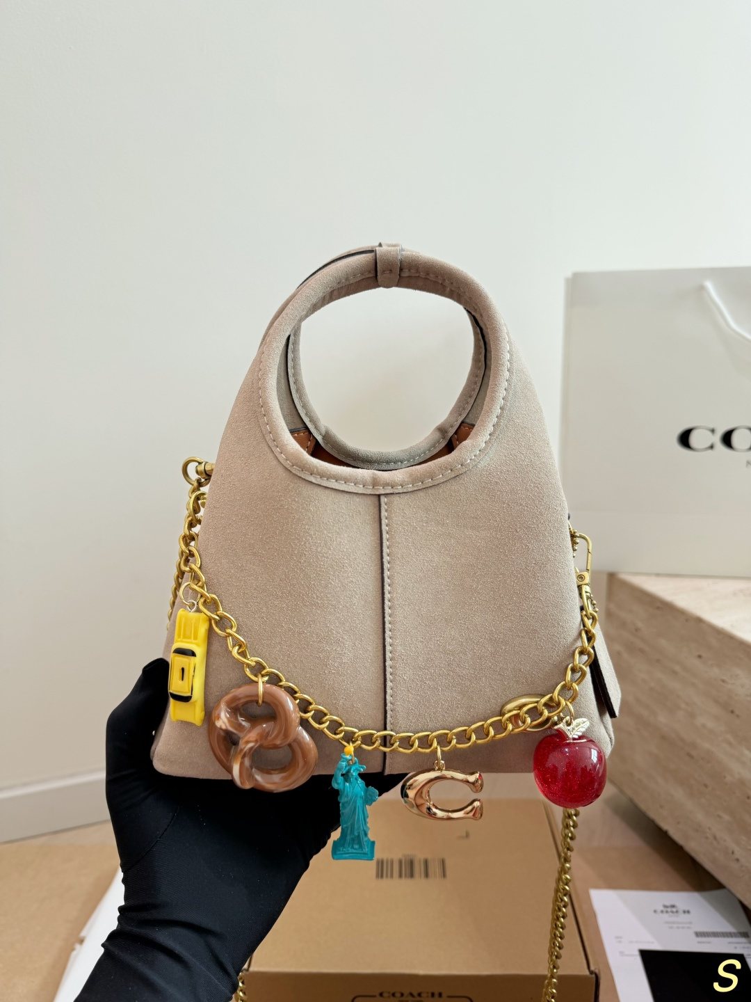 Coach Lana Charm Chain Handbag — model