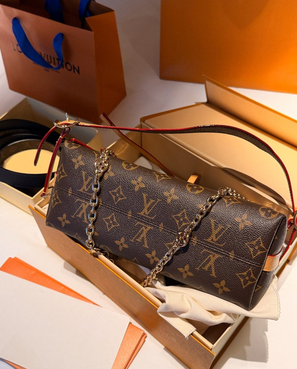 Louis Vuitton Carryall BB Monogram Shoulder Bag — back