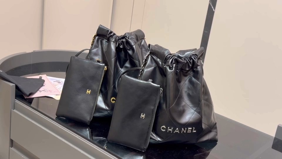 Chanel 22 Quilted Chain Shoulder Bag — comparison
