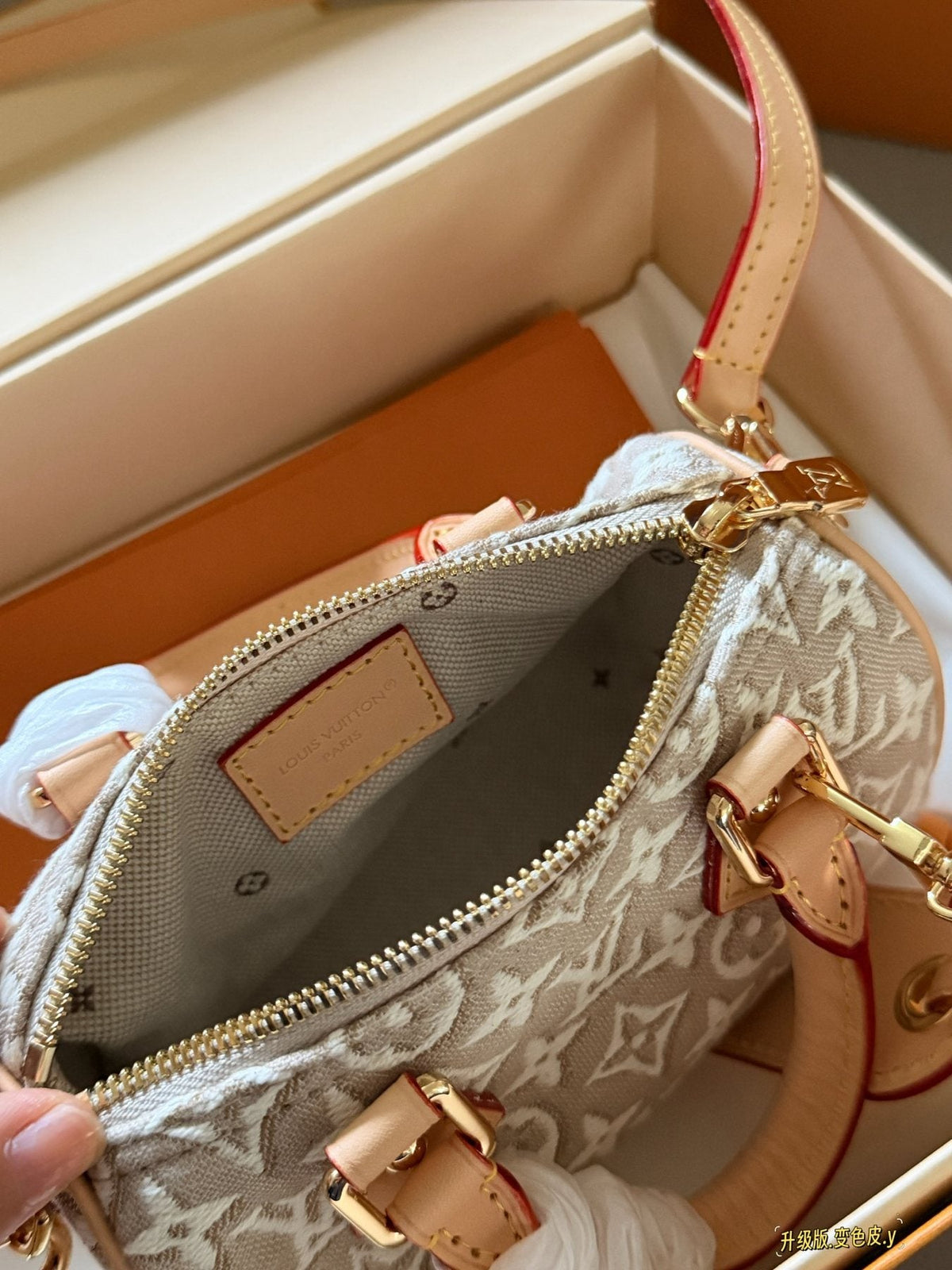 Louis Vuitton Nano Monogram Top-Handle Bag — detail