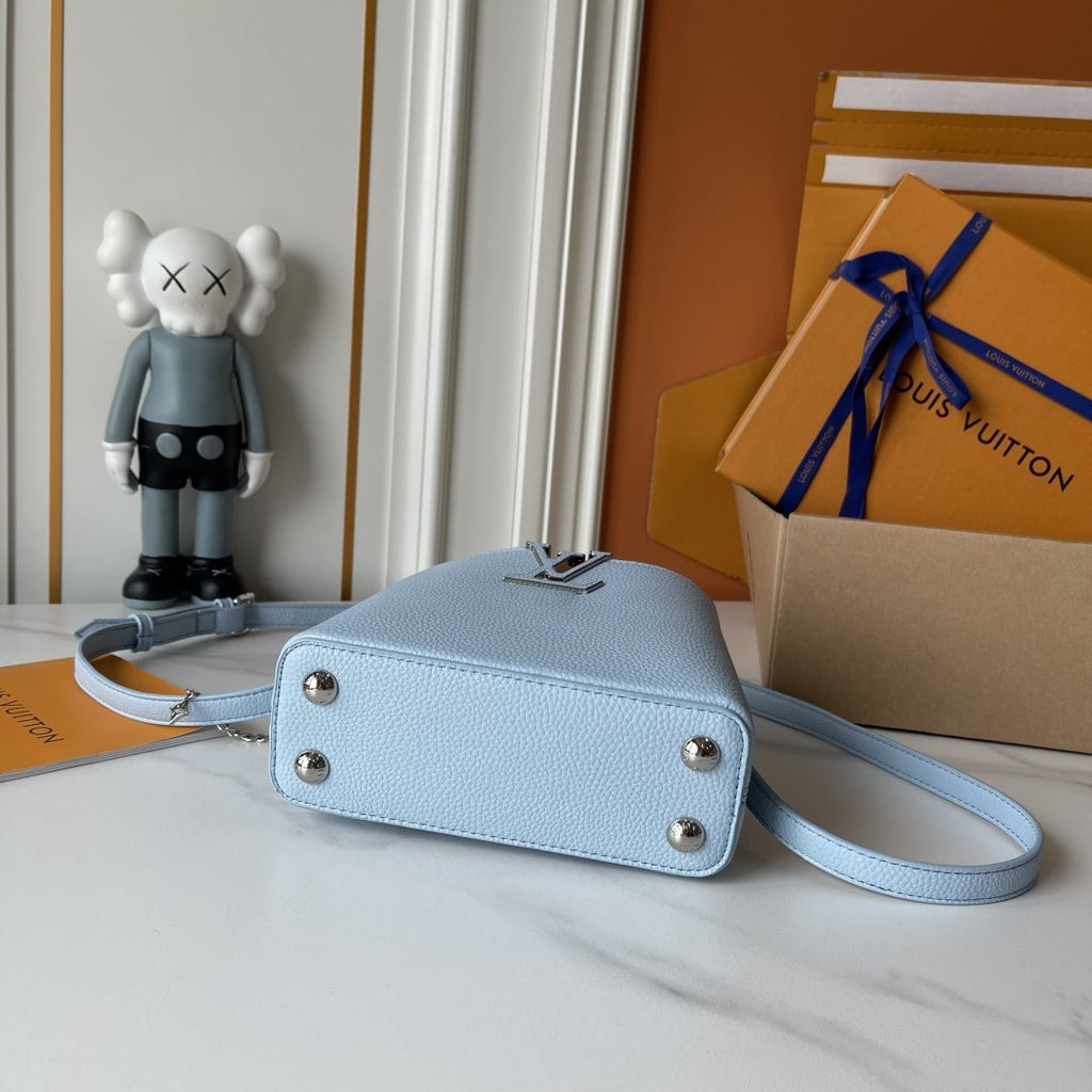 Louis Vuitton Capucines Nano V Mirage Top-Handle Bag — detail