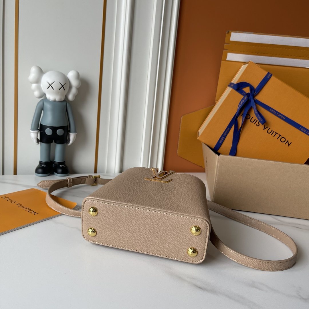 Louis Vuitton Capucines Nano V Mirage Top-Handle Bag — detail