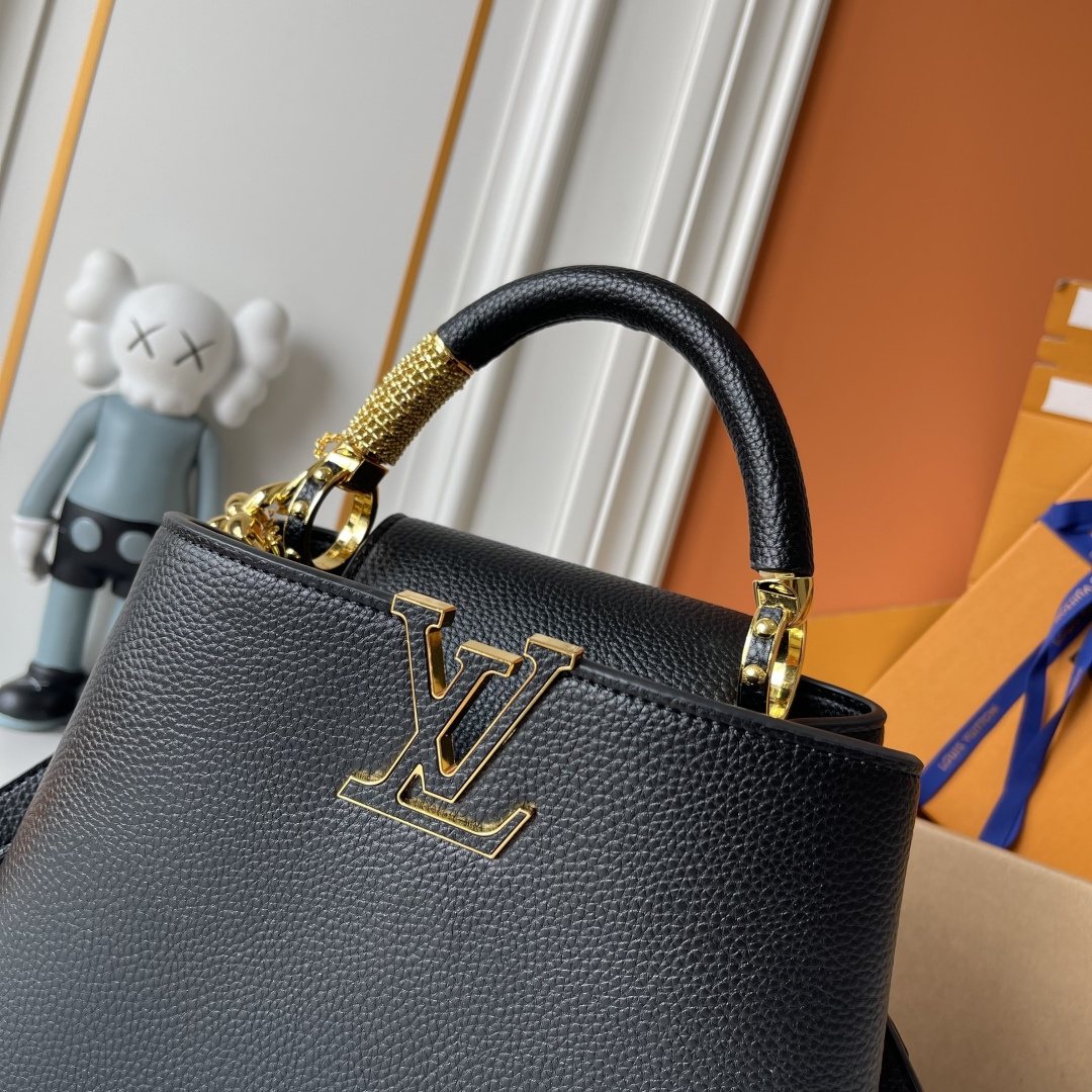 Louis Vuitton Capucines Nano V Mirage Top-Handle Bag — detail