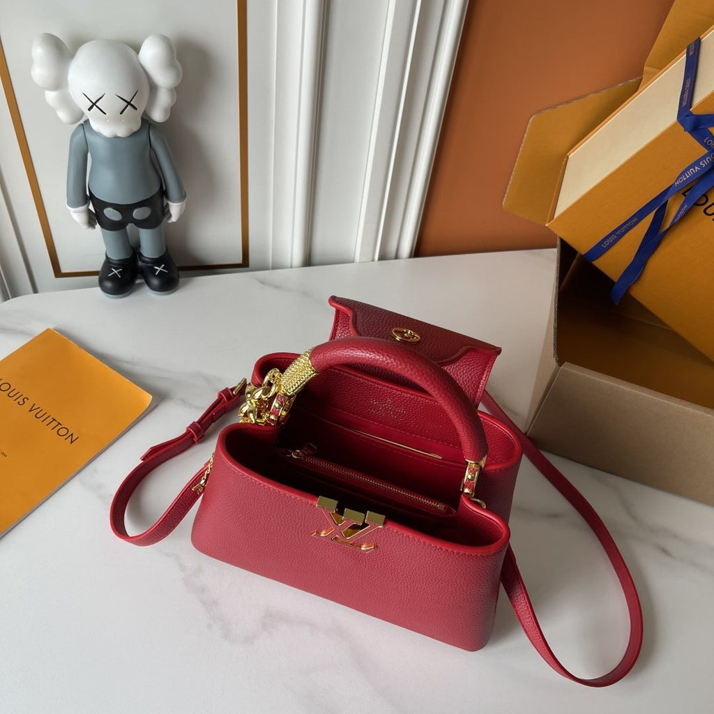 Louis Vuitton Capucines Nano V Mirage Top-Handle Bag — detail