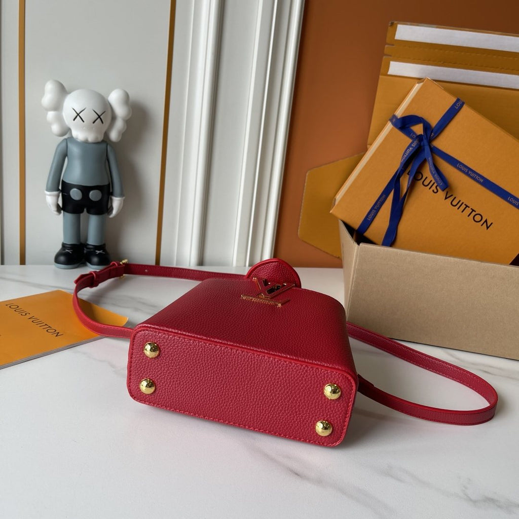 Louis Vuitton Capucines Nano V Mirage Top-Handle Bag — detail