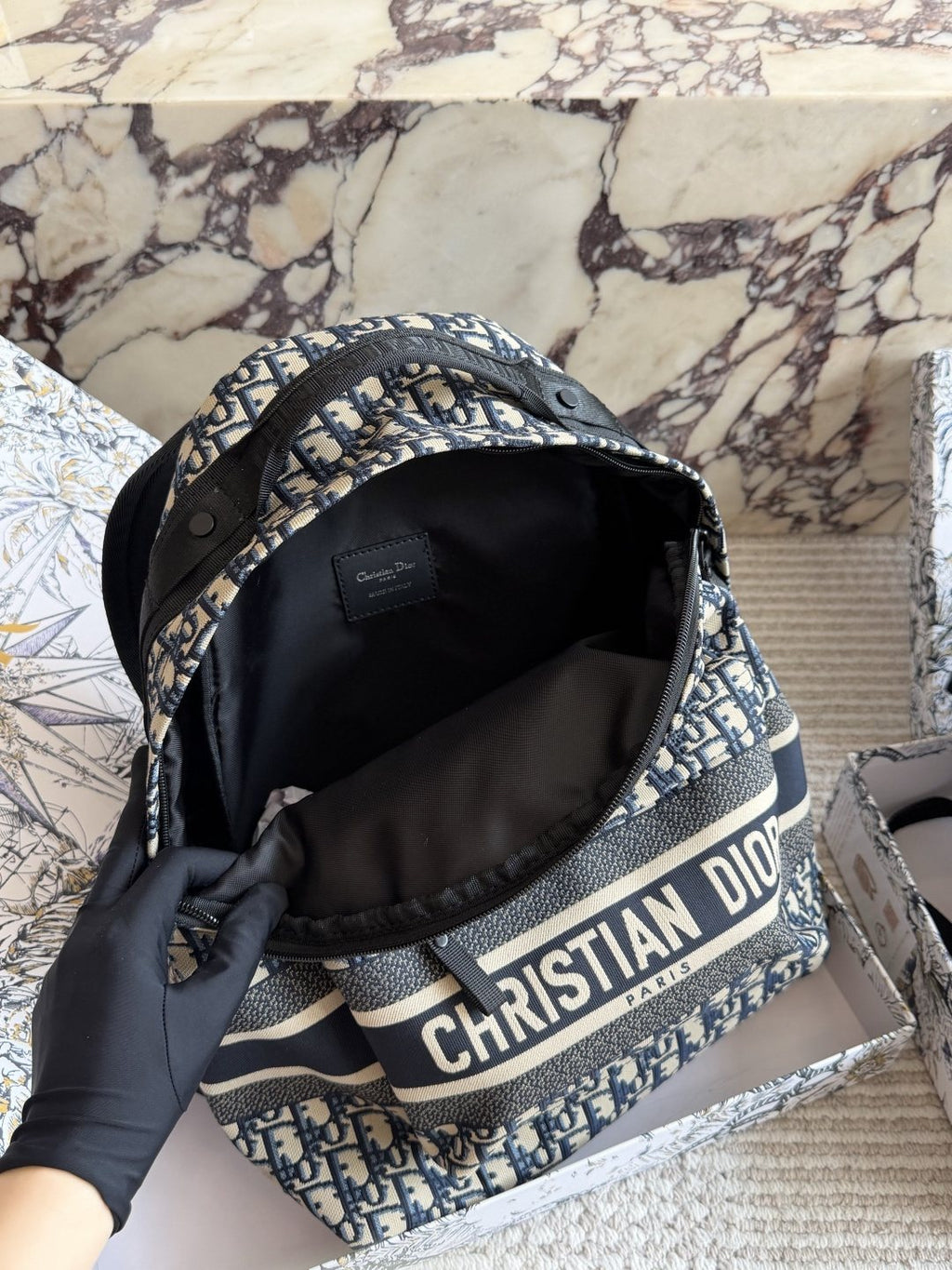 Dior Oblique Monogram Backpack — front