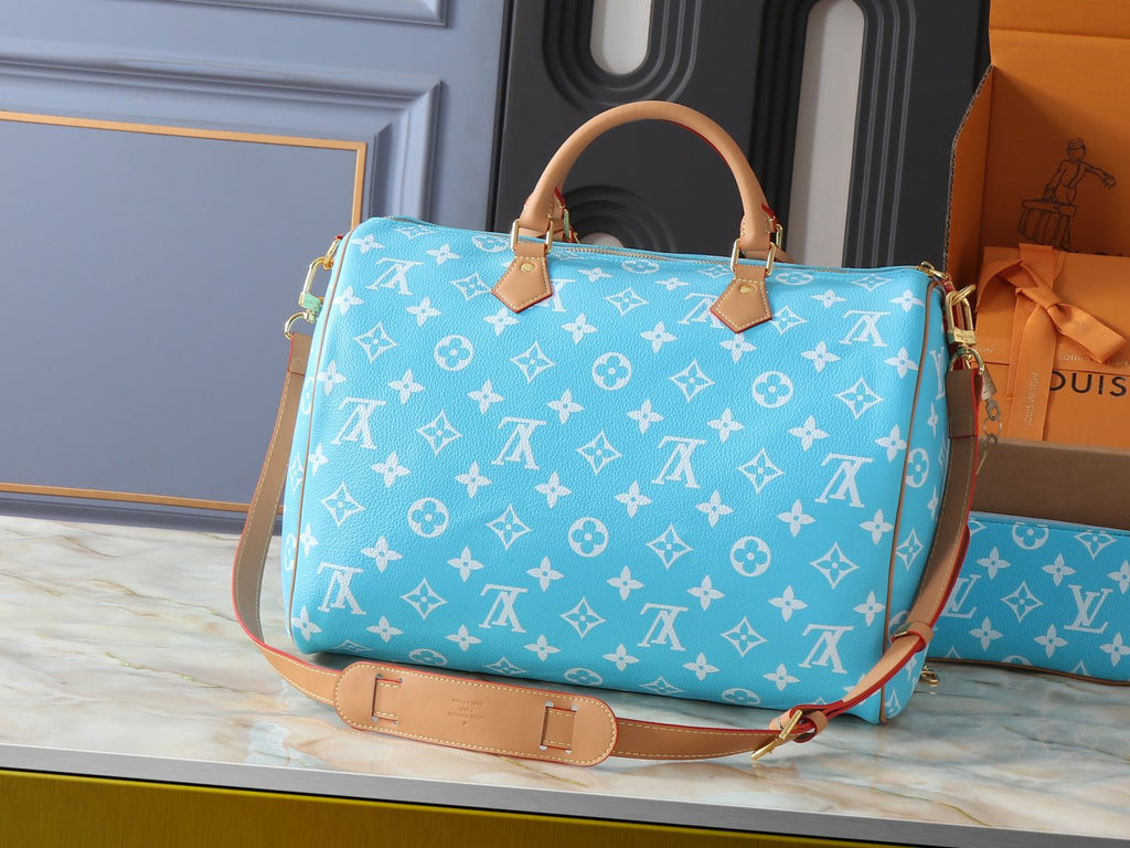 Louis Vuitton Speedy Bandoulière Monogram Duffel Bag — back