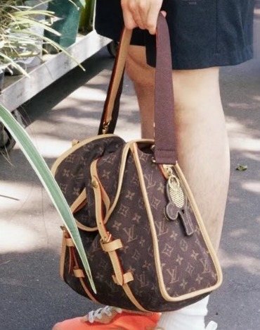 Louis Vuitton Monogram Twin-Strap Messenger Bag — detail