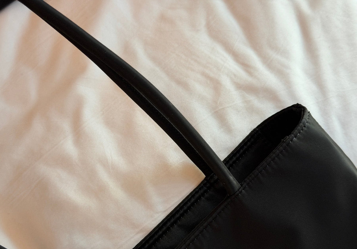Prada Black Nylon Shoulder Tote — detail