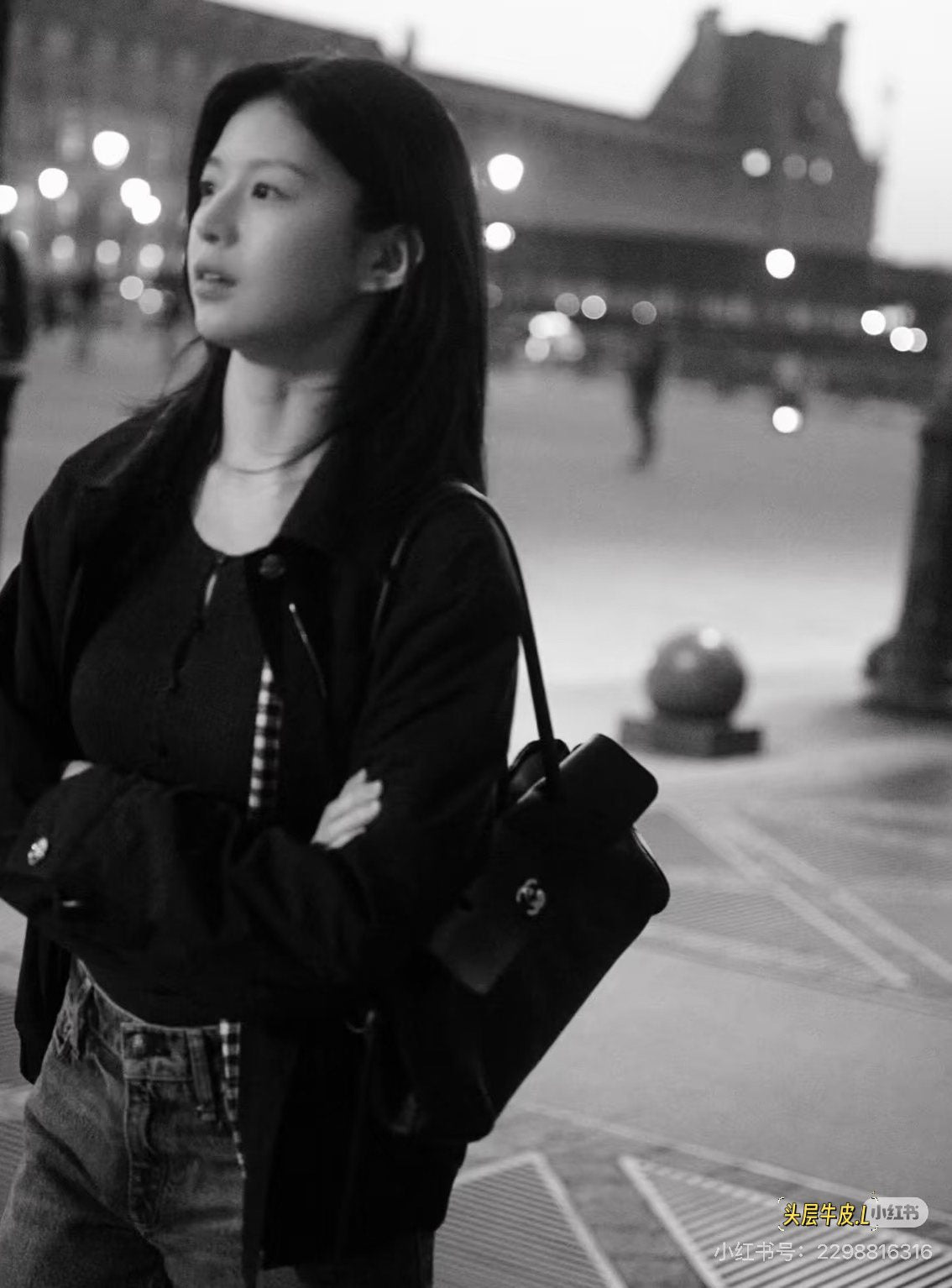 Chanel Quilted Baguette Shoulder Bag — model
