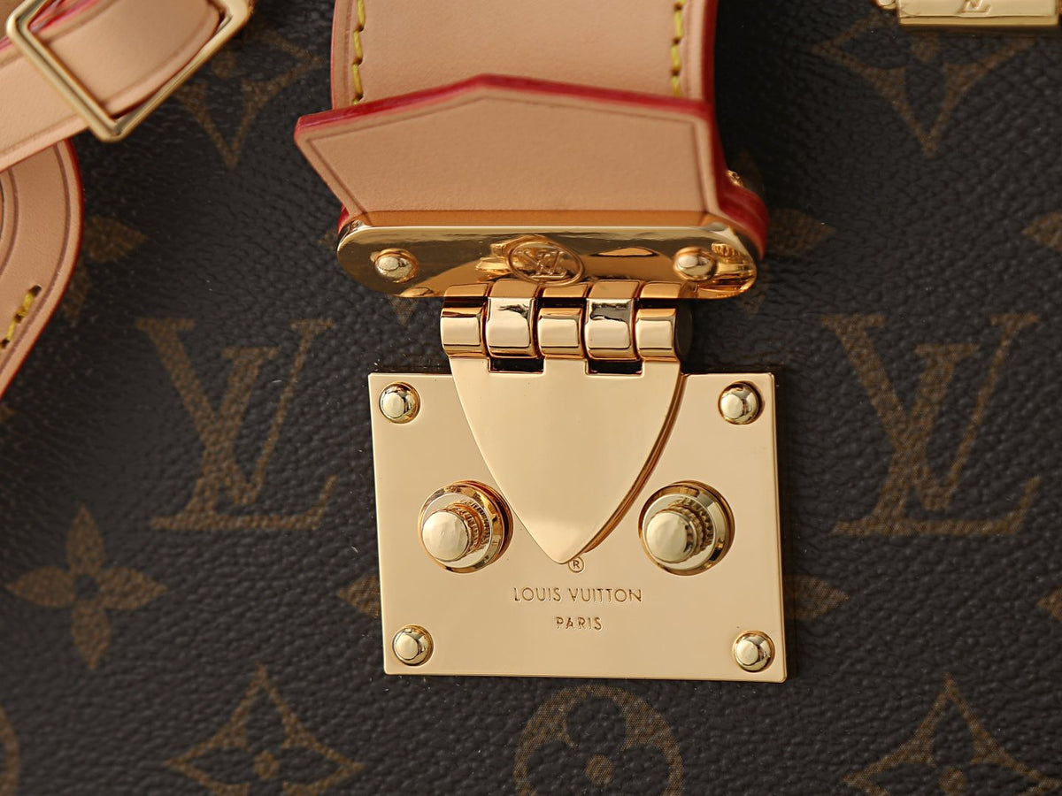 Louis Vuitton Alma Monogram Hard-Case Top-Handle Bag — detail