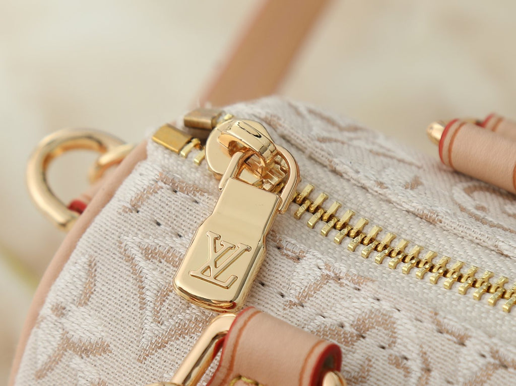 Louis Vuitton Nano Speedy Jacquard Top-Handle Bag — detail