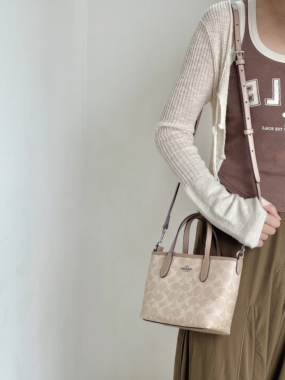 Coach City15 Signature Tote Bag — model