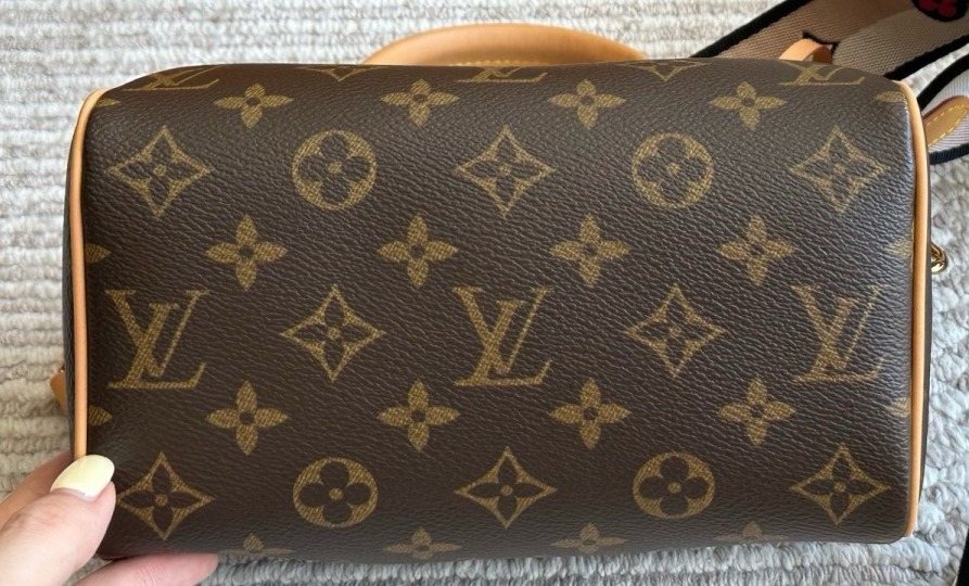 Louis Vuitton Speedy Monogram Satchel with Two Straps — detail