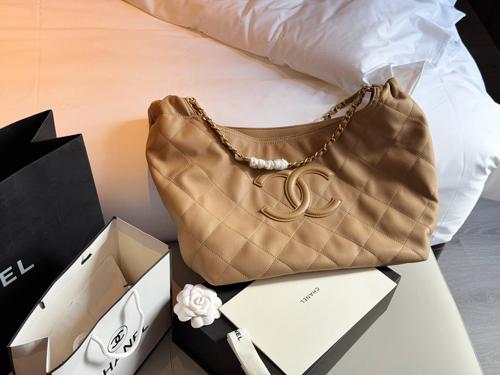 Chanel BocoBeach Diamond-Quilted Tote Bag — hero