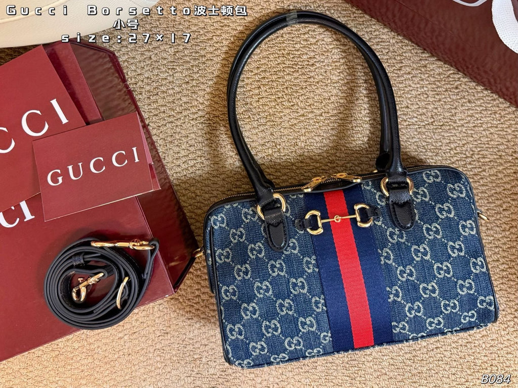 Gucci Borsetto Horsebit Boston Bag — front
