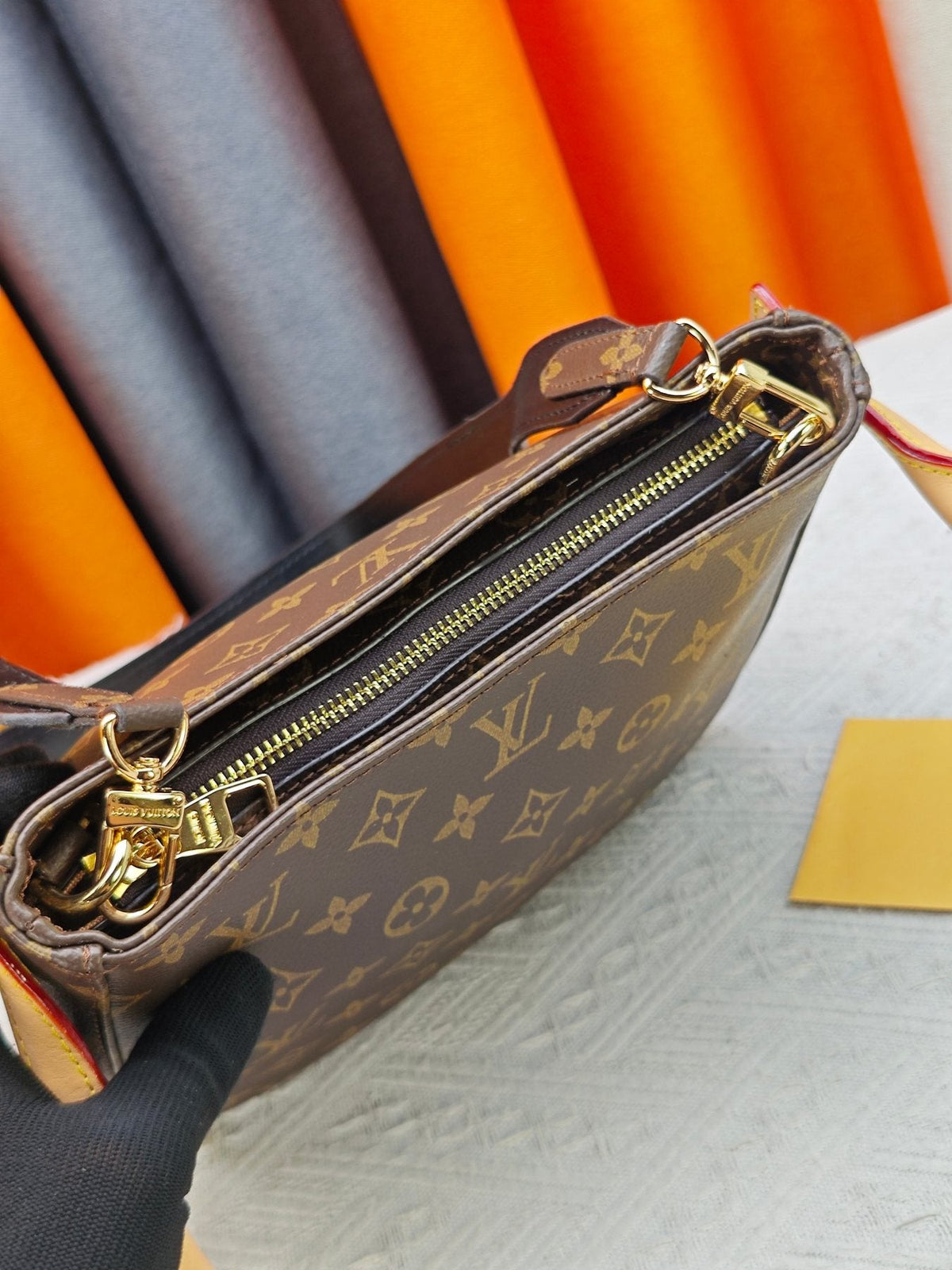 Louis Vuitton Looping Monogram Shoulder Bag — front