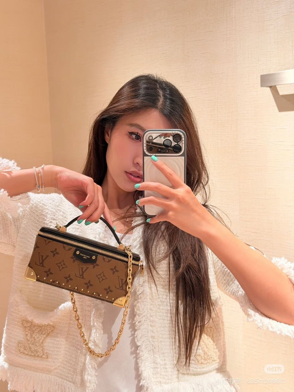 Louis Vuitton Vanity Monogram Trunk Bag — model