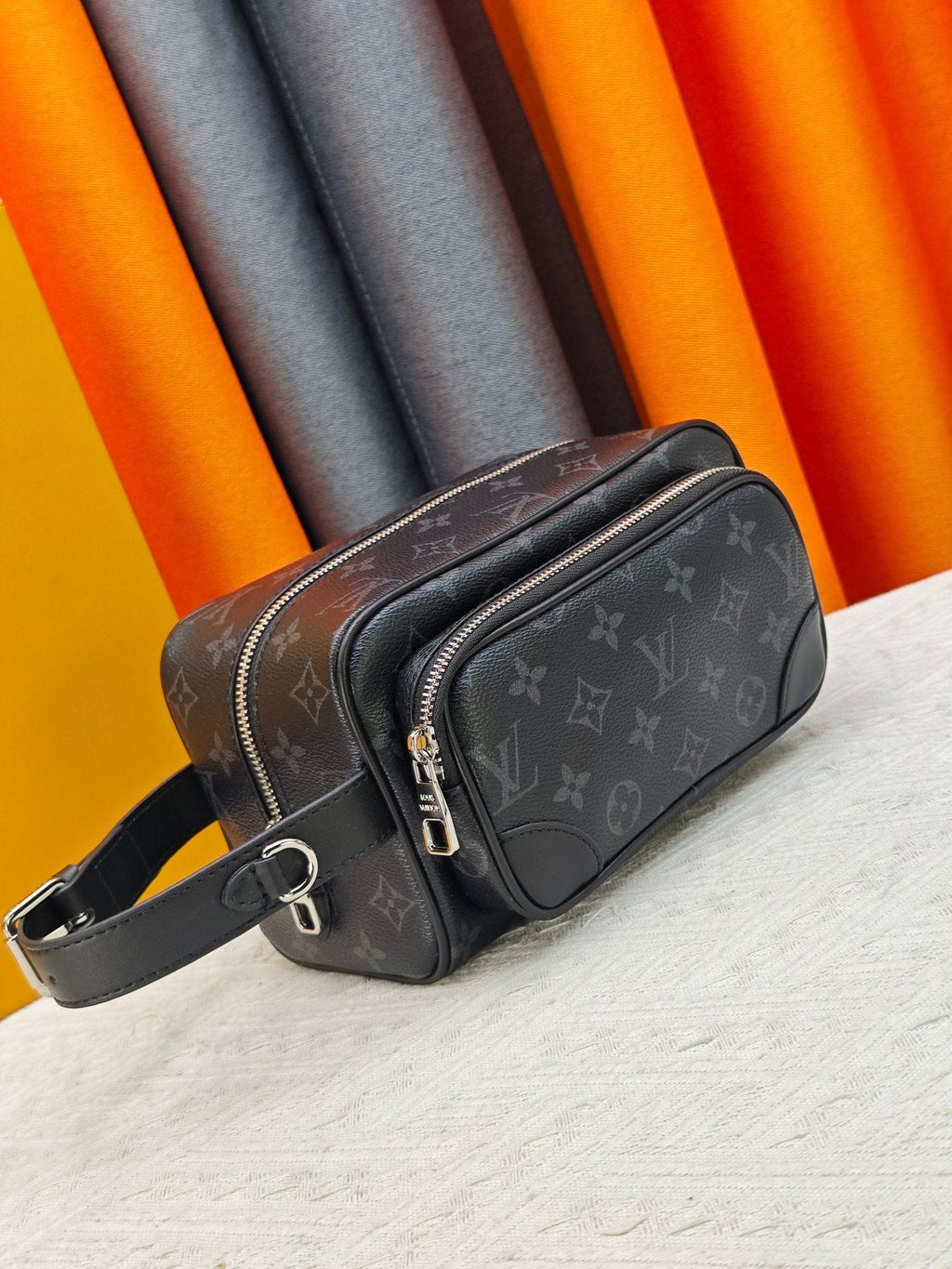 Louis Vuitton Locker Dopp Kit Cargo Toiletry Bag — front