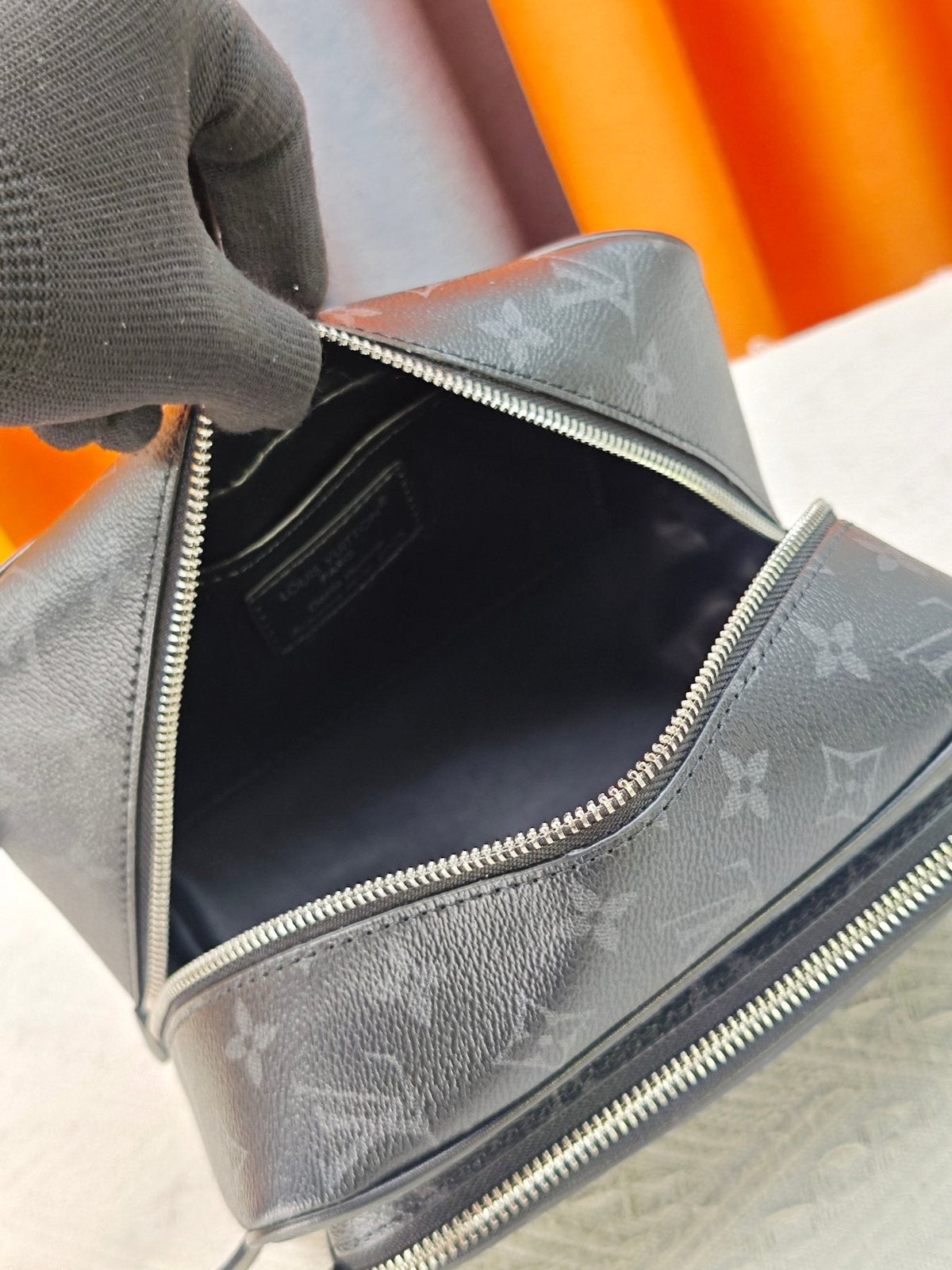 Louis Vuitton Locker Dopp Kit Cargo Toiletry Bag — front