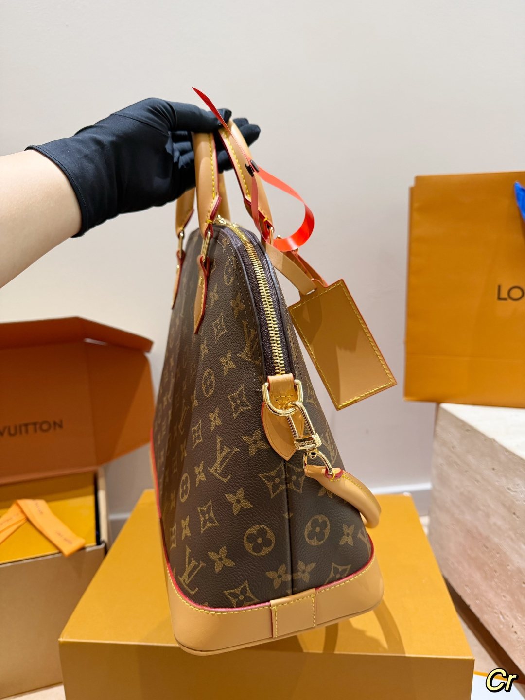 Louis Vuitton Monogram Bolide Dome Handbag — side