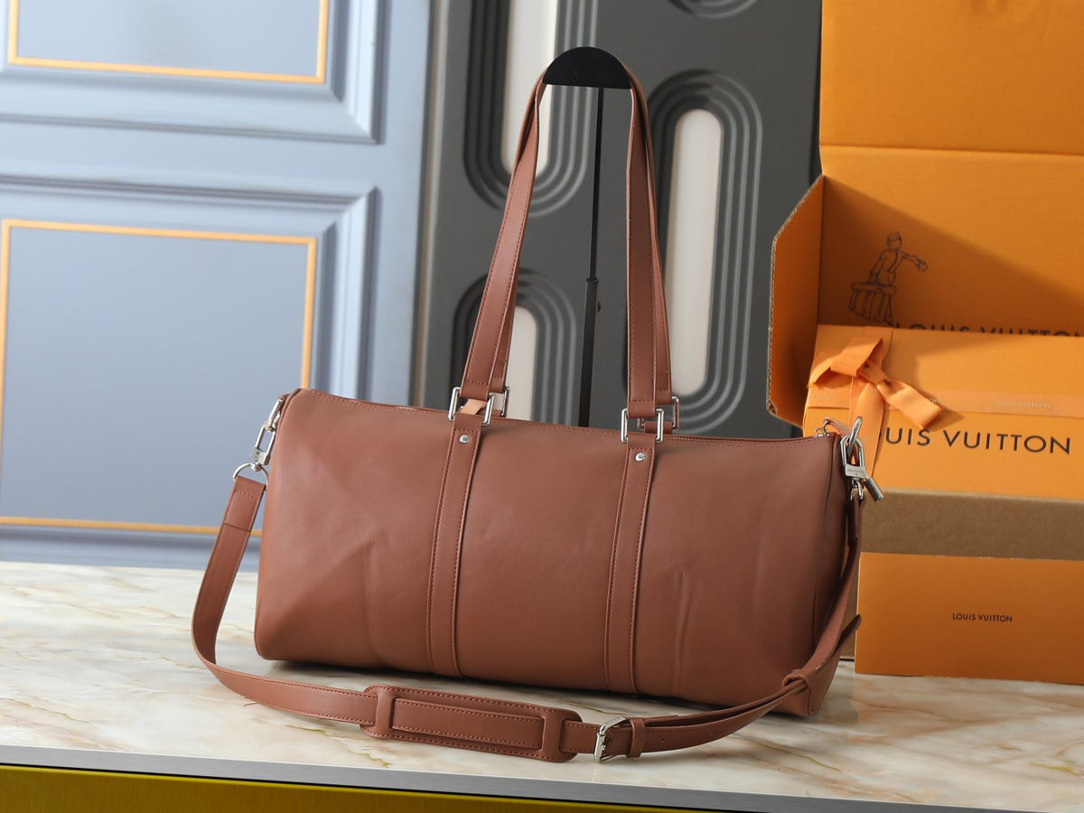 Louis Vuitton Needle Brown Leather Handbag — back