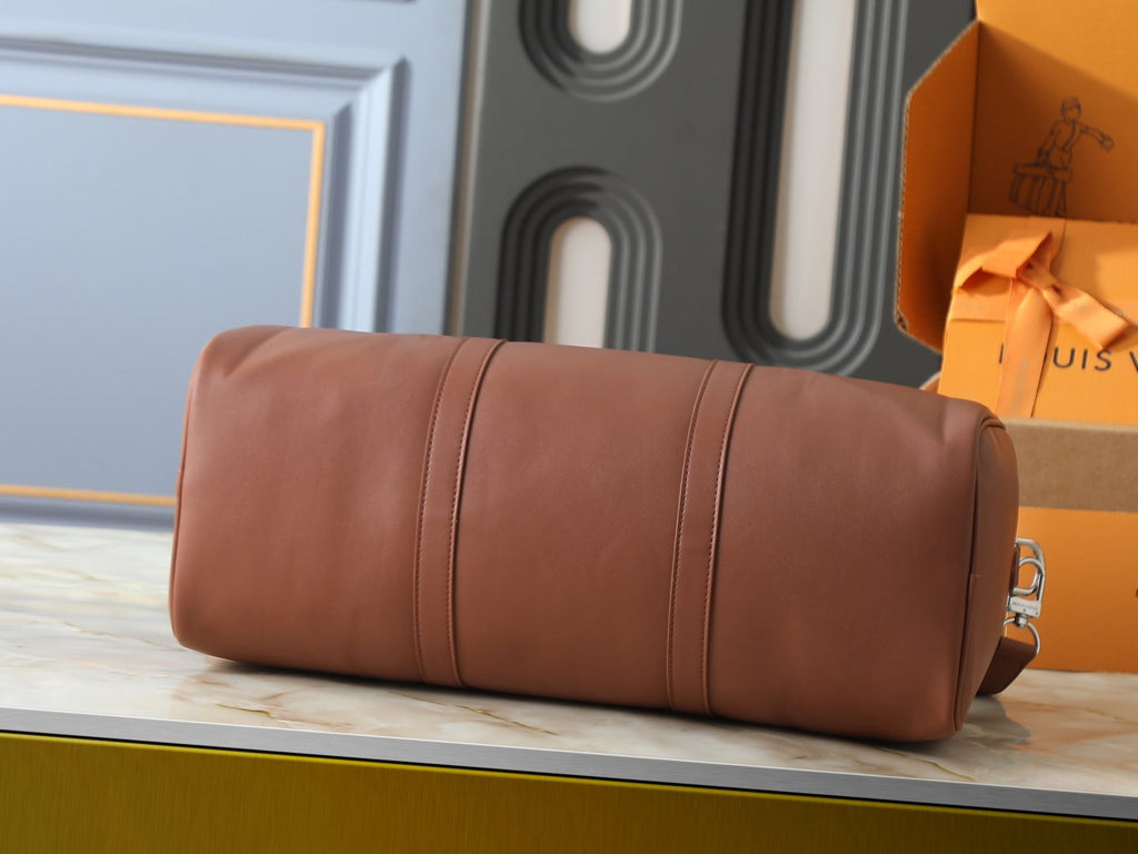 Louis Vuitton Needle Brown Leather Handbag — detail