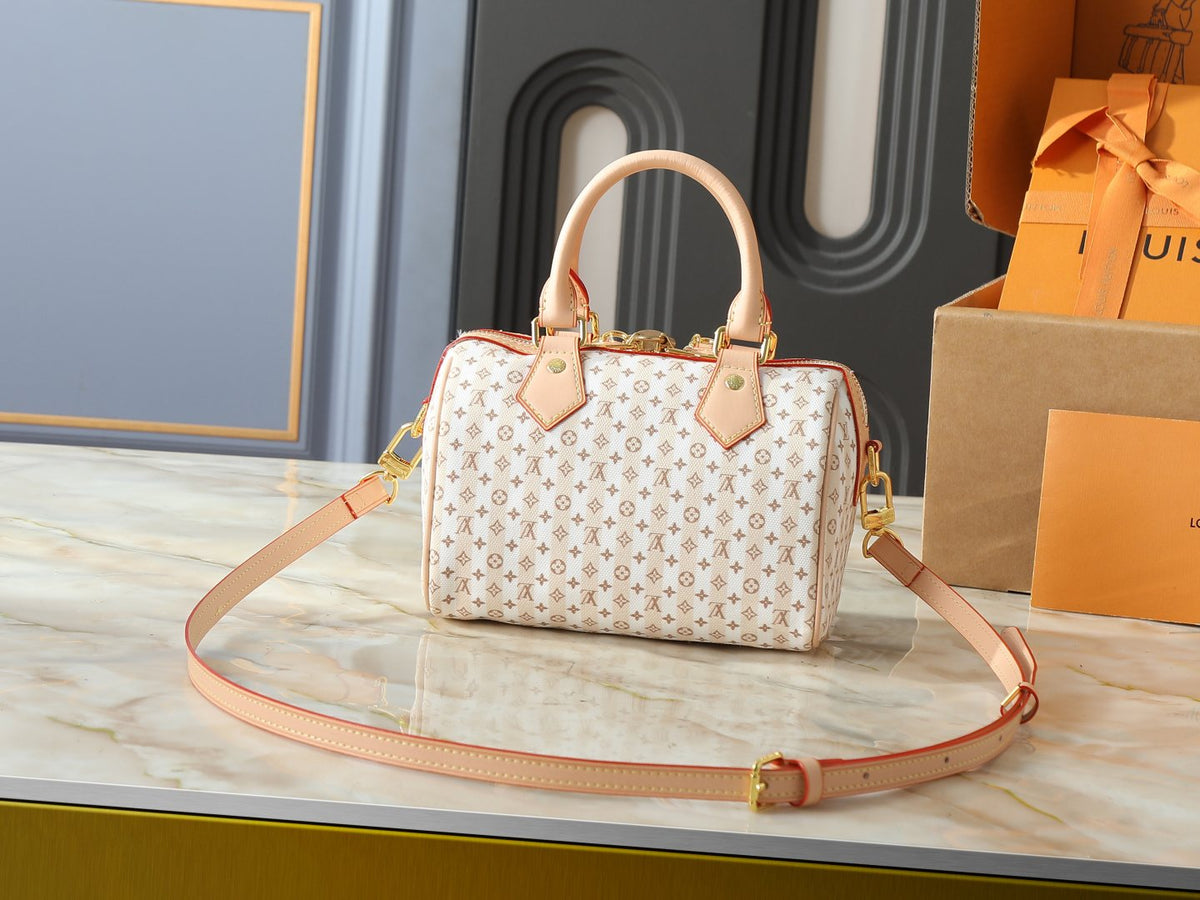 Louis Vuitton Stamp Speedy Bandoulière Striped Bag — back