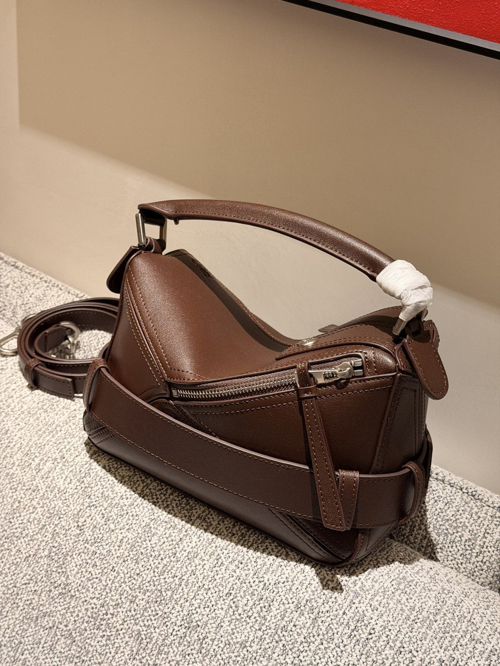 Loewe Puzzle Biker Belted Handbag — back