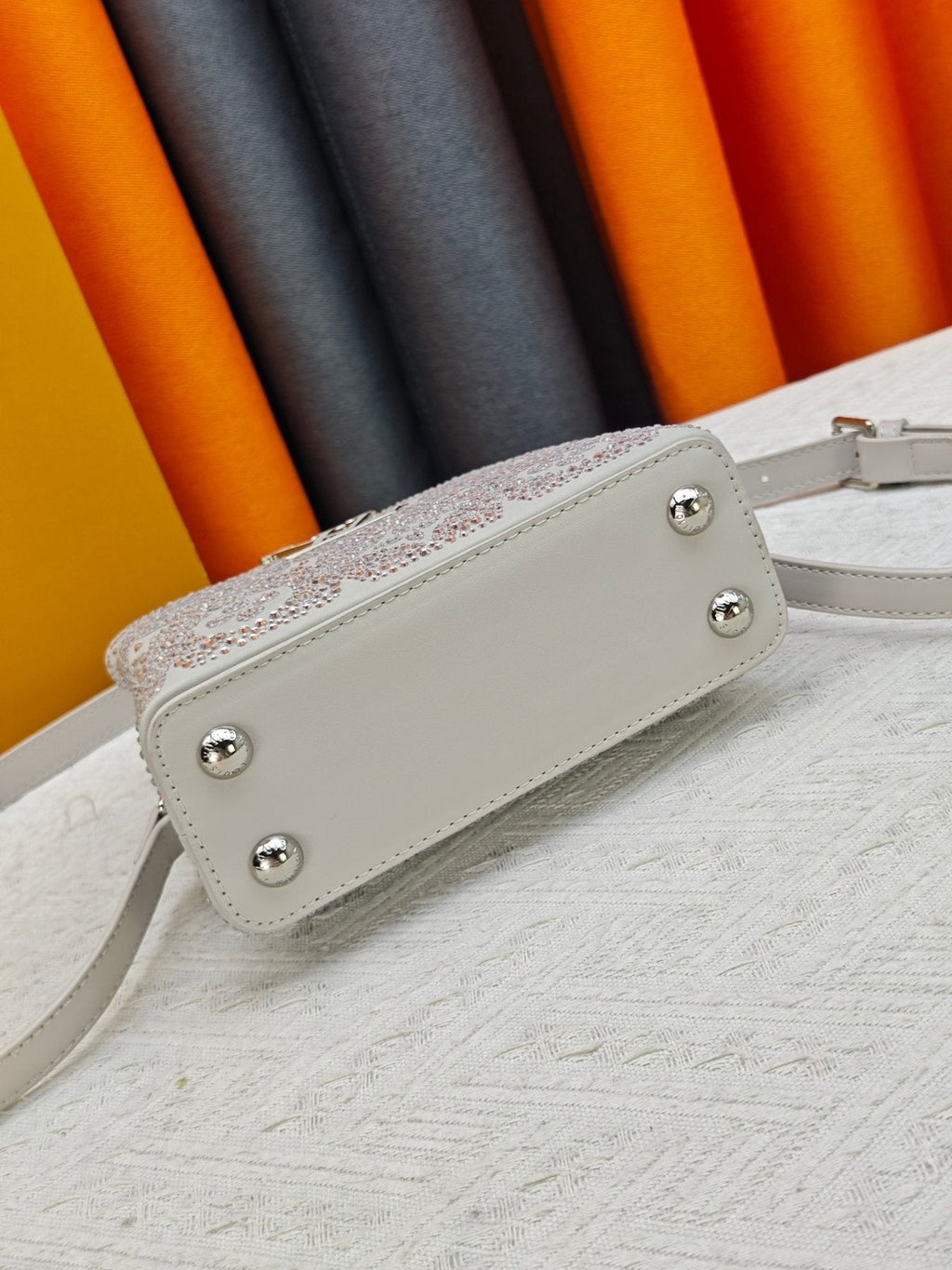 Louis Vuitton Capucines Nano Mirage Crystal Top-Handle Bag — detail