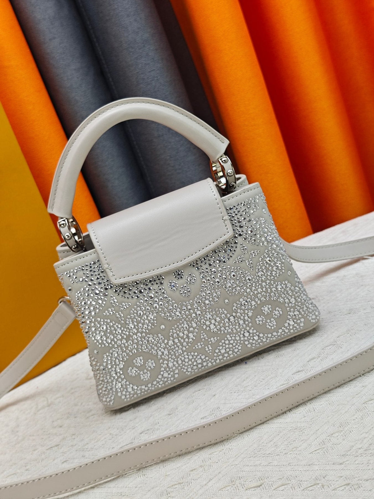 Louis Vuitton Capucines Nano Mirage Crystal Top-Handle Bag — back